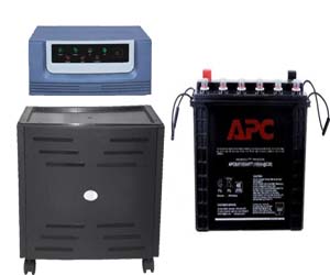 Luminous EcoVolt 1050VA home inverter with APC 135Ah Tall Tubular battery