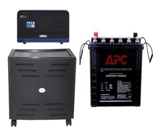 Luminous Zelio 1100VA Home UPS with APC 135Ah Tall Tubular battery