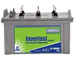 Luminous InverLast 120Ah Inverter Battery for Home UPS