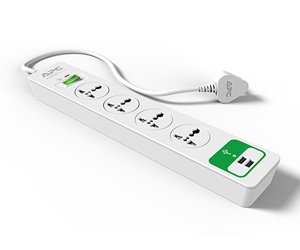 APC Surge Protector 4 Universal Sockets 2 USB port | P4U2-IN