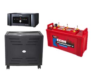 APC 850VA Home UPS with Exide 100Ah Tubular inverter battery